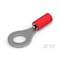 Te Connectivity Ring Terminal, 1/4 in Stud Size, 16 AWG, 600 V, Vinyl Insulated, Red 34150 - alternate 1